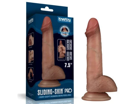 Sliding Pro Dildo Piel Deslizante Retractil Dual Layer 75