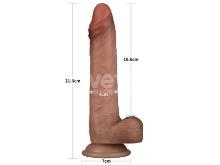 Sliding Pro Dildo Piel Deslizante Retractil Dual Layer 85