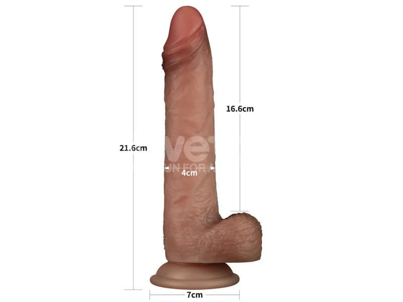 Sliding Pro Dildo Piel Deslizante Retractil Dual Layer 85