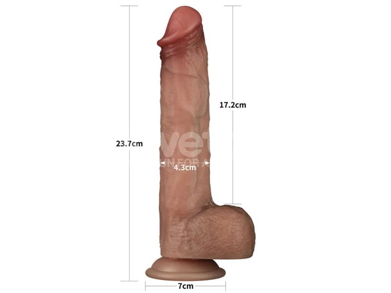 Sliding Pro Dildo Piel Deslizante Retractil Dual Layer 9