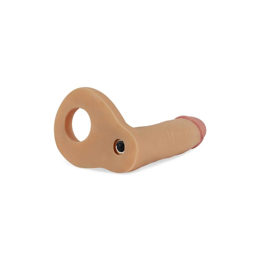 Dildo The Ultra Soft Double con Vibracion 58 Natural