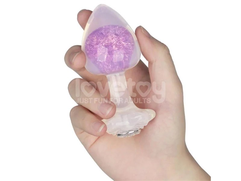 Gemoria Plug Anal de Silicona con Esfera de Cristal