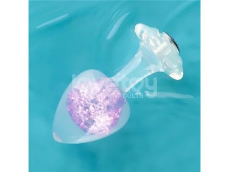 Gemoria Plug Anal de Silicona con Esfera de Cristal