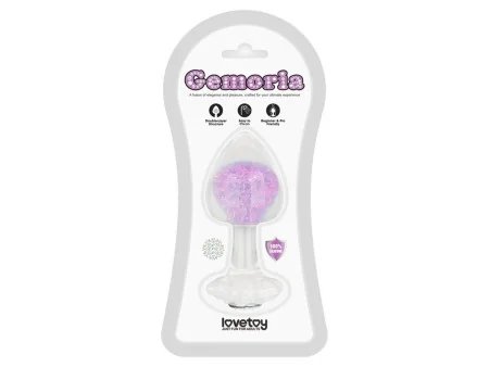 Gemoria Plug Anal de Silicona con Esfera de Cristal