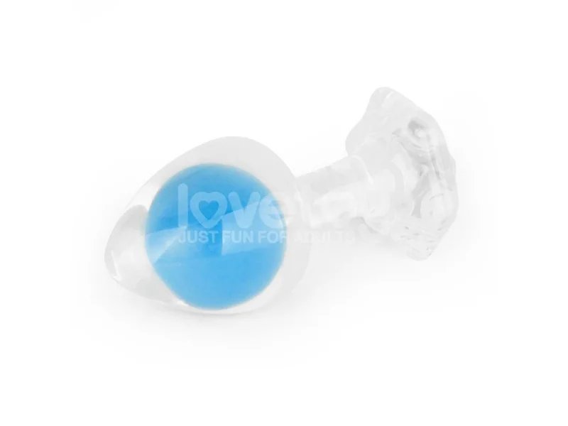 Gemoria Plug Anal Silicona Bola Interna Acero Brilla en la Oscuridad