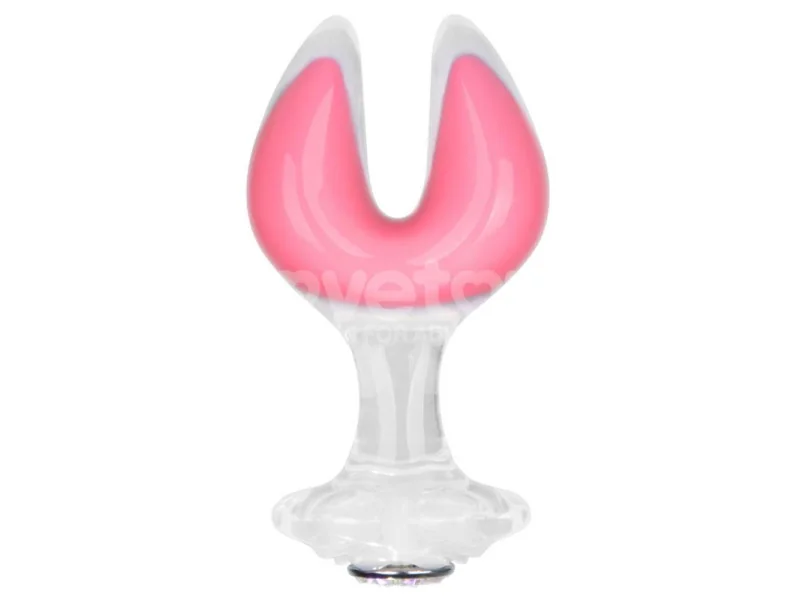 Gemoria Plug Anal Silicona Doble Punta Brilla en la Oscuridad