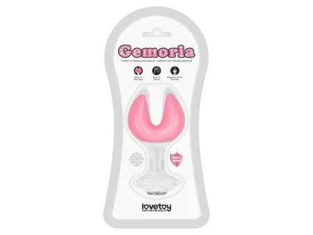 Gemoria Plug Anal Silicona Doble Punta Brilla en la Oscuridad