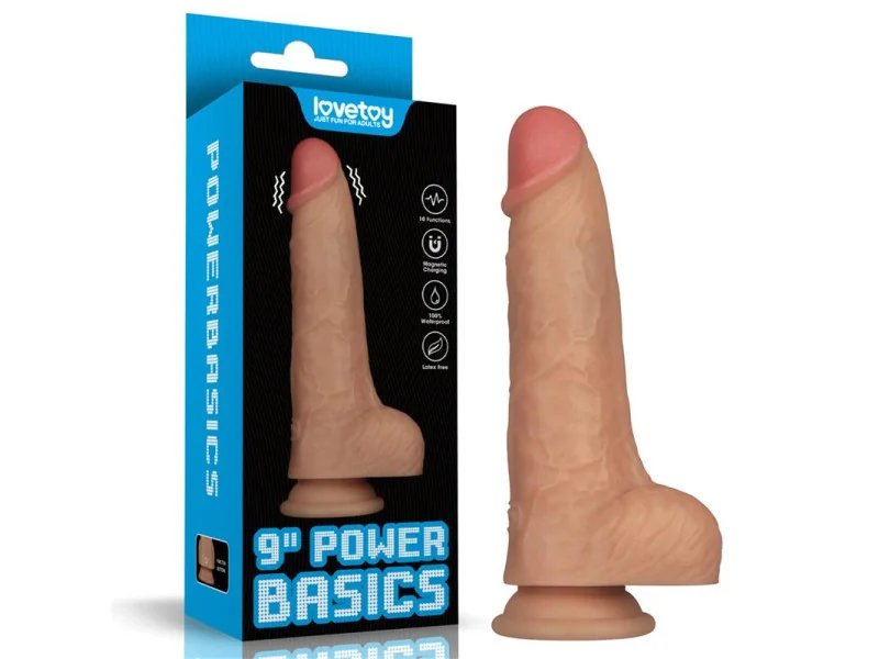 Power Basics Dildo con Vibracion 9 Power Basics Dildo con Vibracion 9