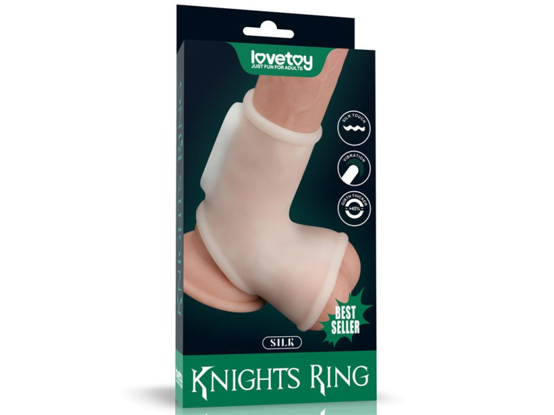Funda Pene y Testiculos con Vibracion Silk Knights