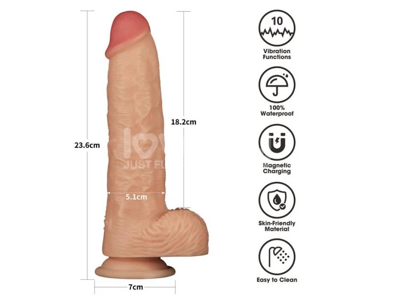 Power Basics Dildo con Vibracion 95
