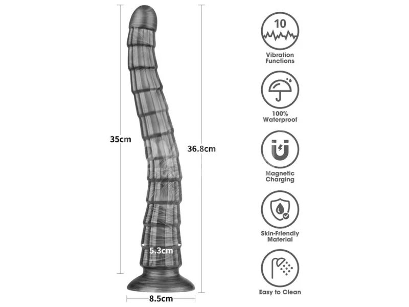 Vibrax Slider Dildo anal con Vibracion King Sized 145