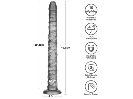 Vibrax Slider DIldo Anal con Vibracion King Sized 16
