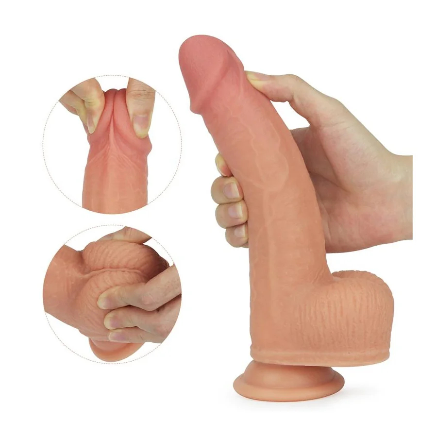 Dildo Nature Cock con Vibracion y Rotacion Anthony Natural