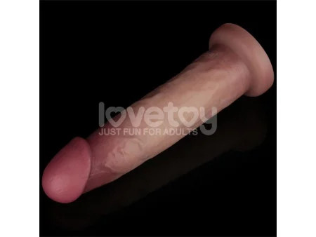 Sliding PRO II Dildo Piel Deslizante Retractil Dual layer 9