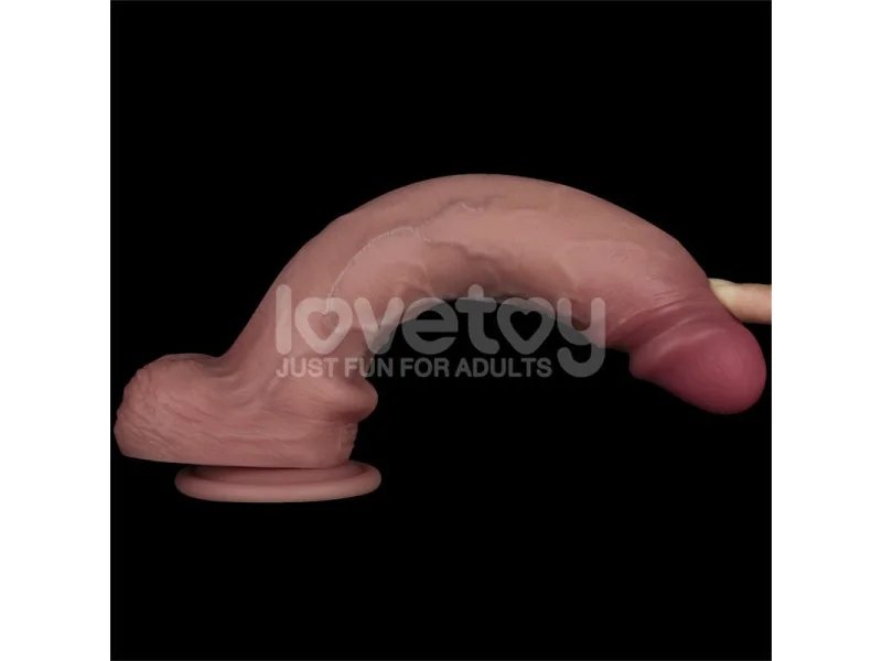Sliding PRO II Dildo Piel Deslizante Retractil Dual layer 10