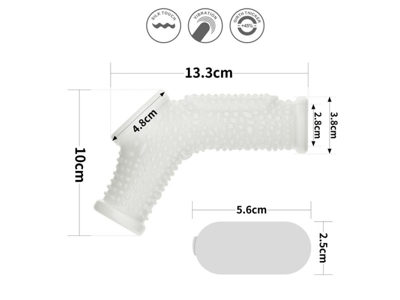 Funda el Pene y Testiculos con Vibracion Drip Knights