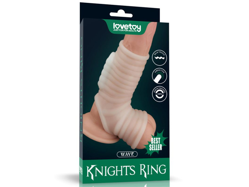 Funda el pene y testiculos con vibracion Wave Knights