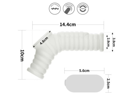 Funda el pene y testiculos con vibracion Wave Knights