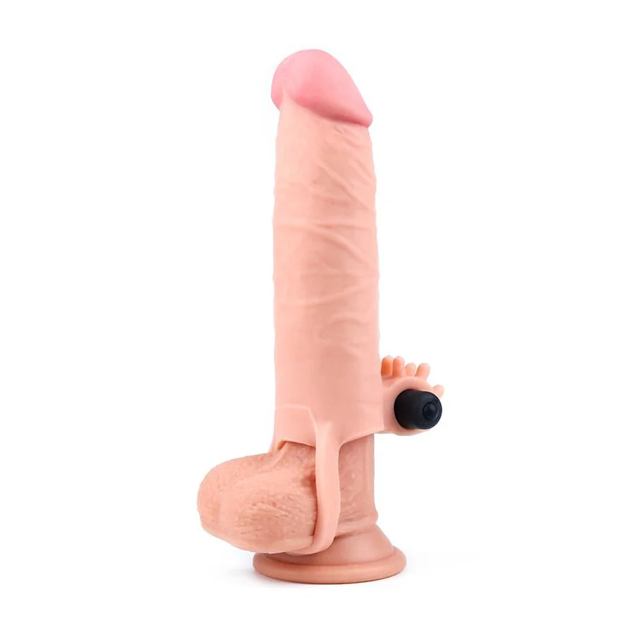 Funda para el Pene con Vibracion Add 2 Pleasure X Tender Natural