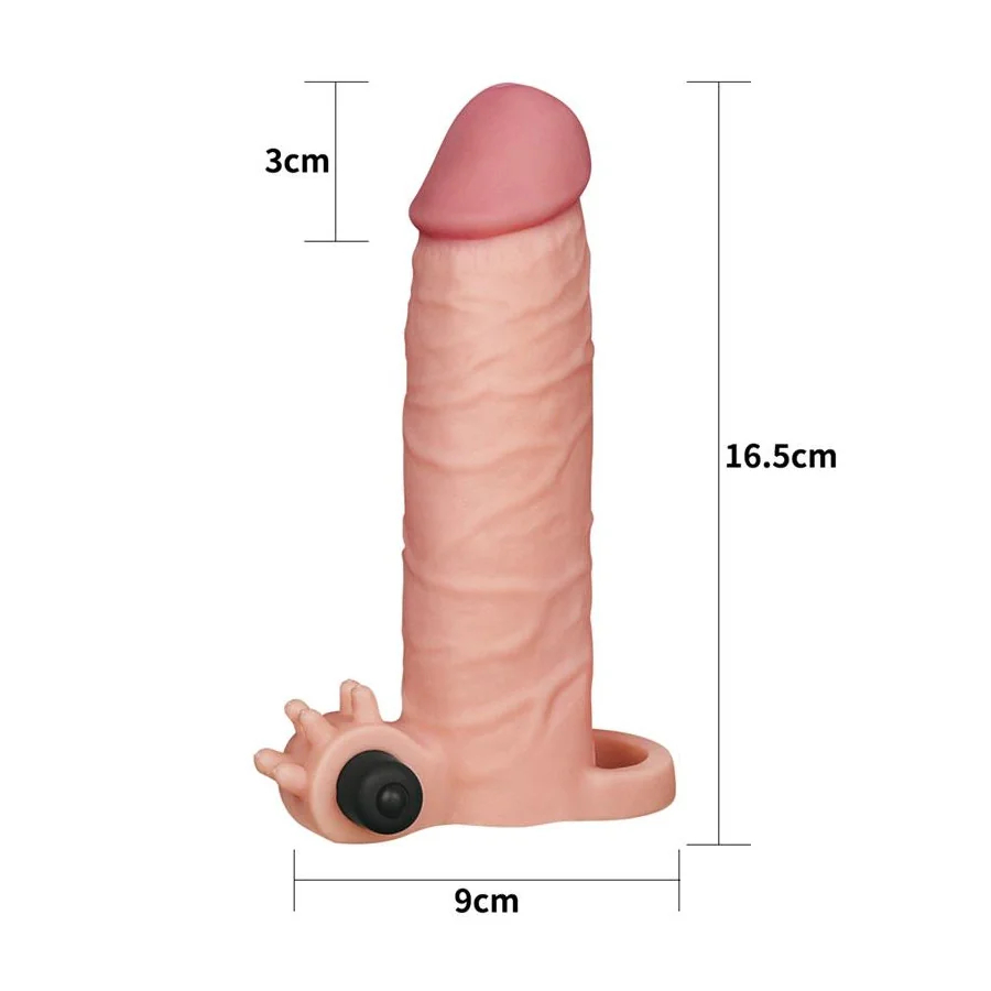 Funda para el Pene con Vibracion Add 2 Pleasure X Tender Natural