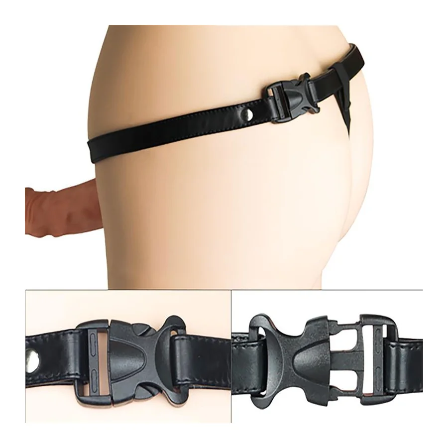 Arnes Unisex Pene Hueco con Vibracion