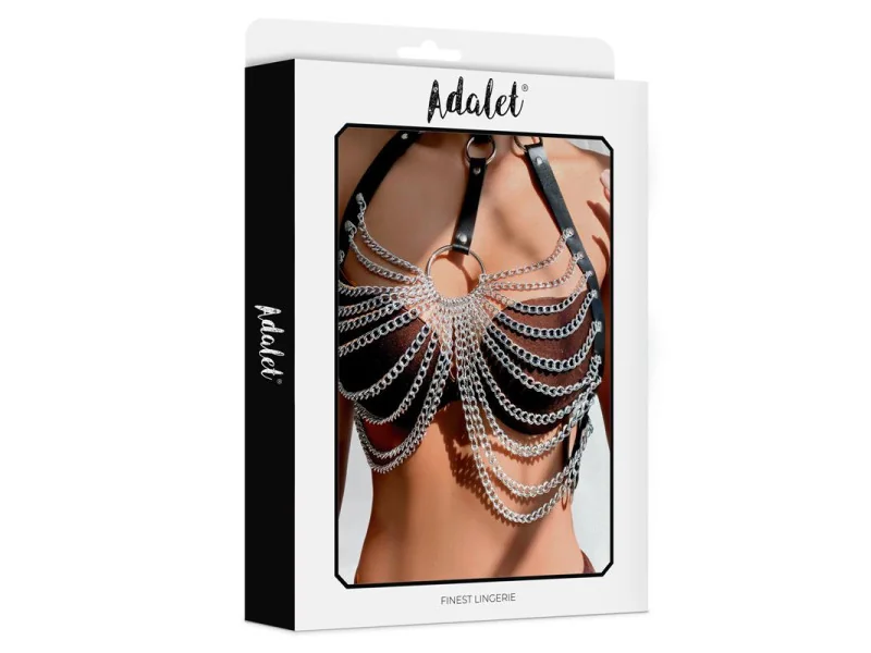 Samara Arnes de Pecho con Cadenas Cuero Vegano Tall Unica
