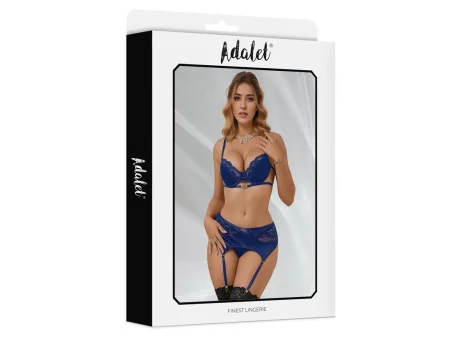 Giselle Set con Liguero Azul