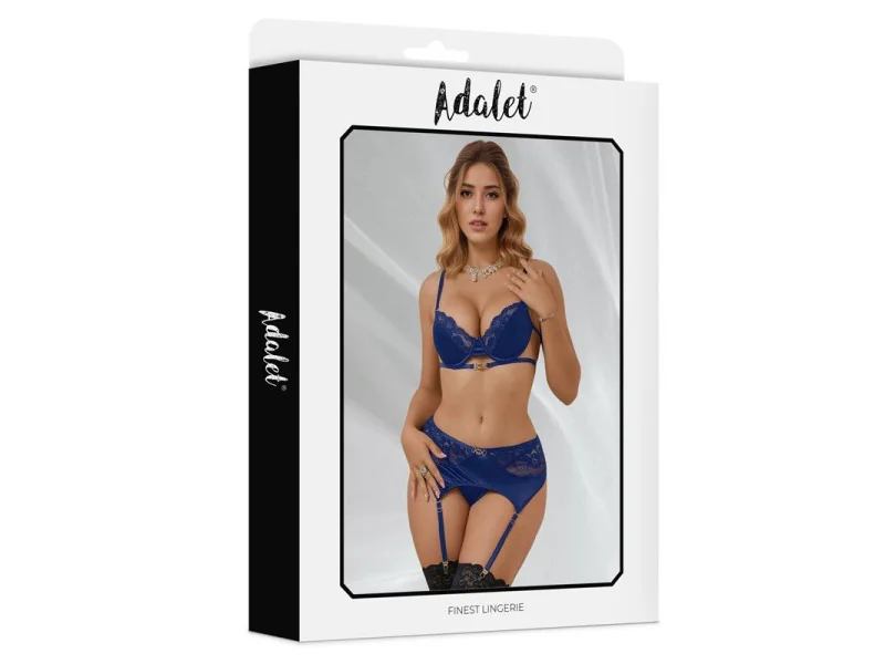 Giselle Set con Liguero Azul