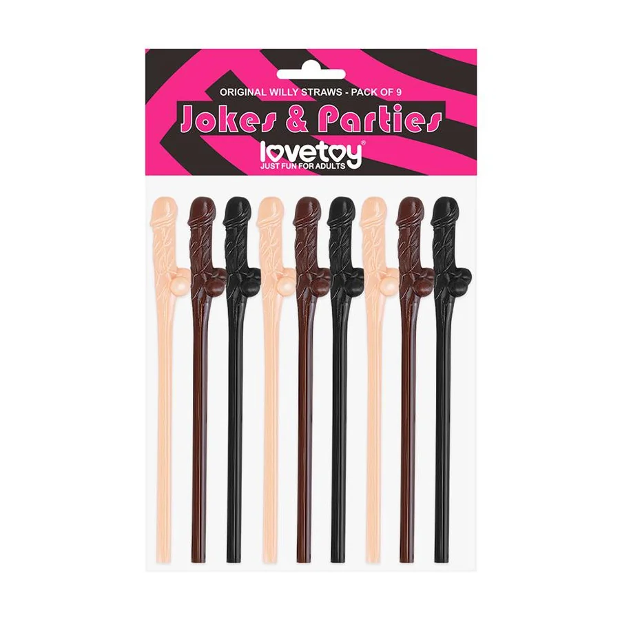 Pajitas de Pene Pack de 9 Pajitas de Pene Pack de 9