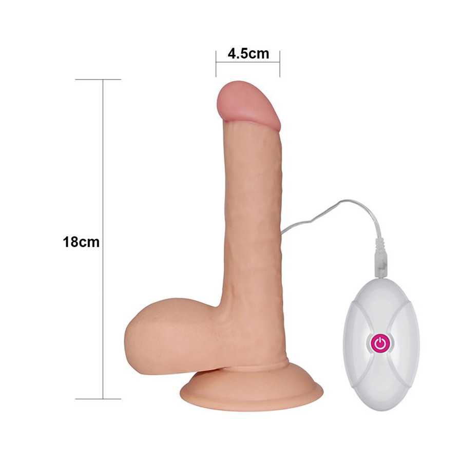 Dildo The Ultra Soft Dude con Vibracion 75 Natural