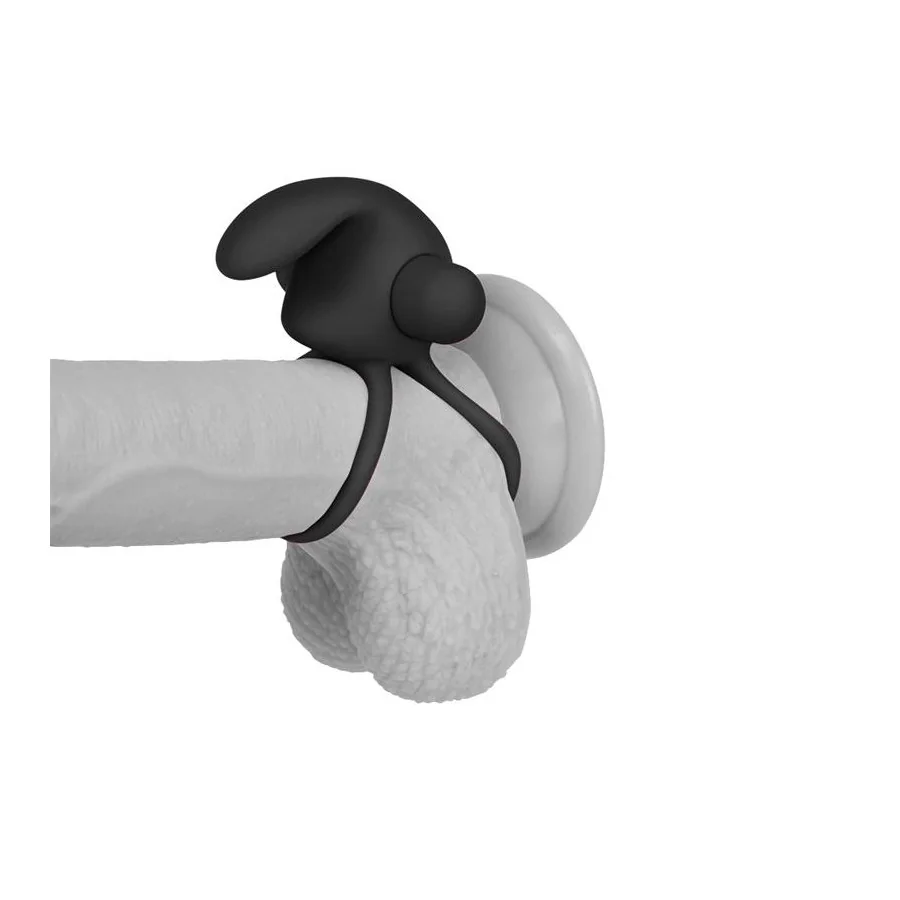Anillo Vibrador Doble Power Clit Duo Negro