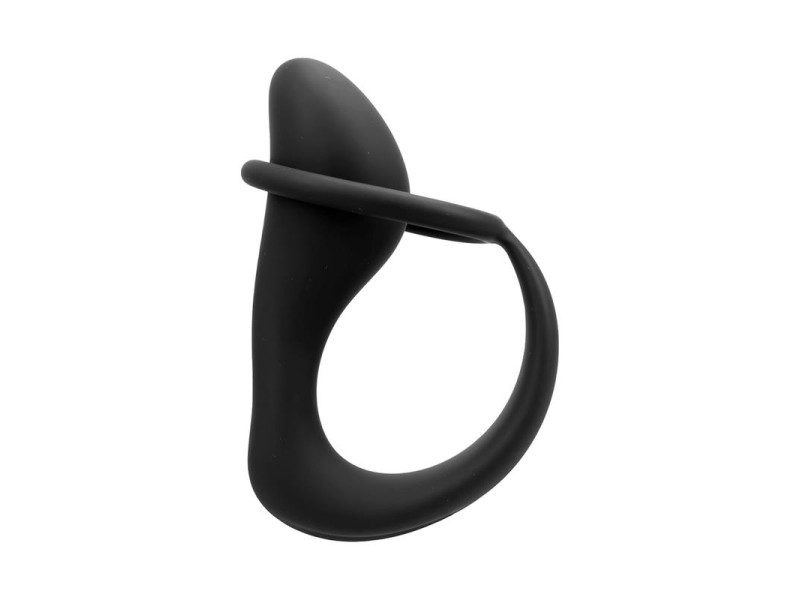 Randal Plug Anal con Anillo para el Pene Silicona Negro
