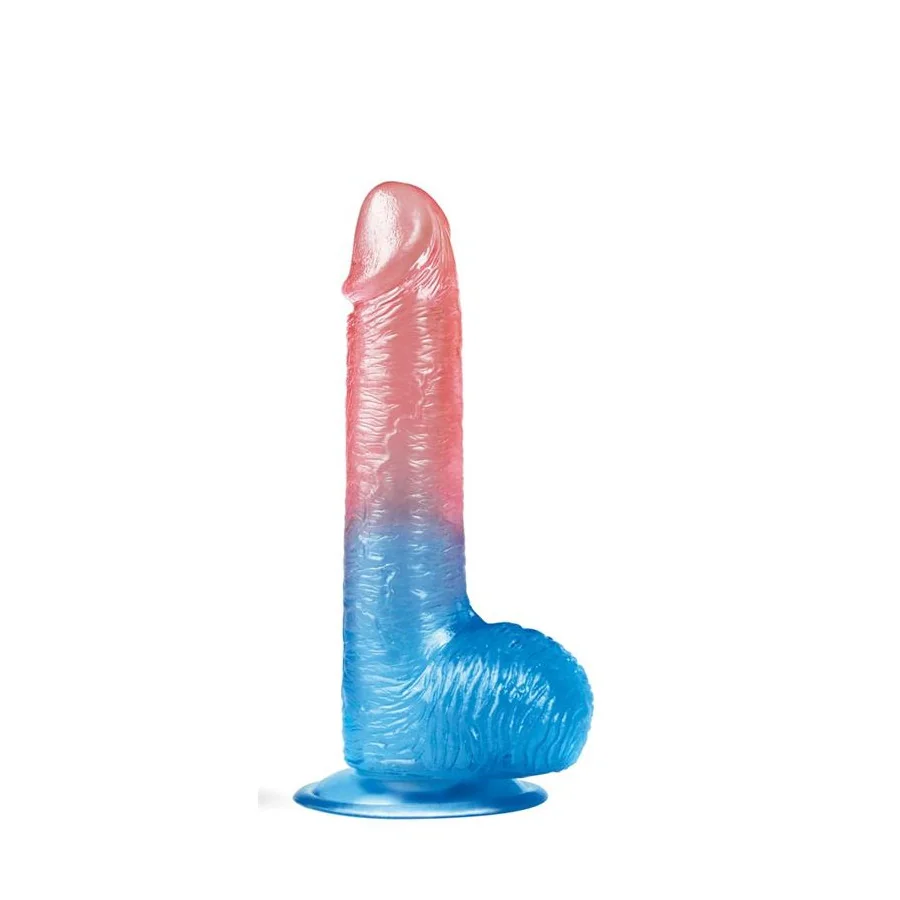 Dildo Dazzle Studs 75 Rosa y Azul Dildo Dazzle Studs 75 Rosa y Azul
