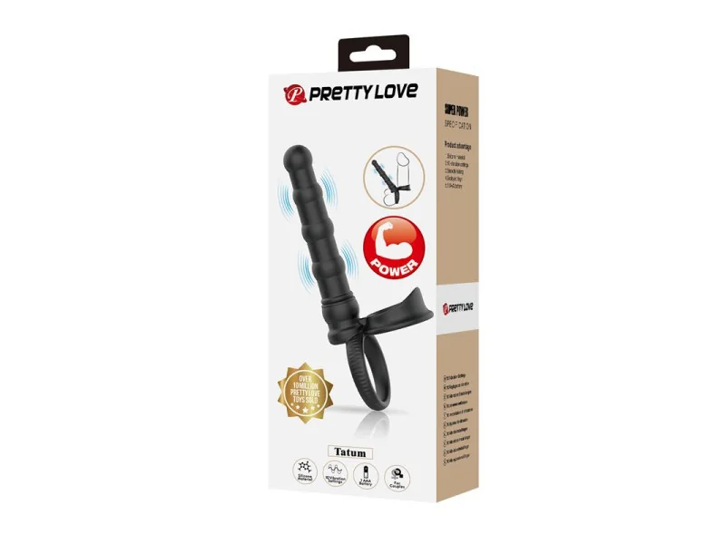 Tatum Plug Anal con Anillo para el Pene con Vibracion
