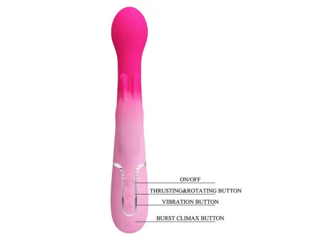 Dejon Vibrador con Thrusting y Bolas Rotatorias
