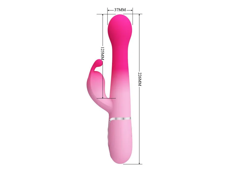 Dejon Vibrador con Thrusting y Bolas Rotatorias