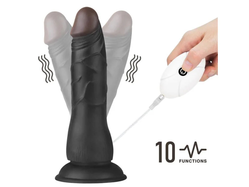 Arnes Ajustable con Dildo 10 Vibraciones 75