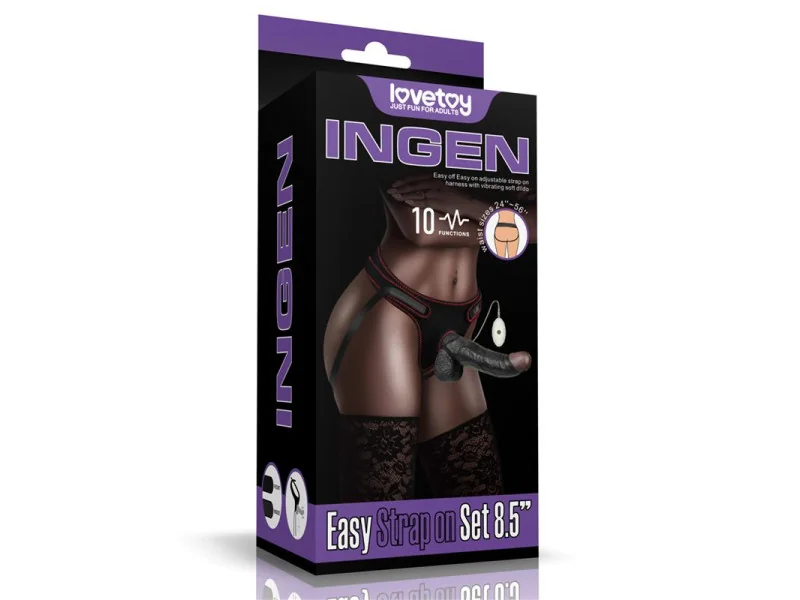 Arnes Ajustable con Dildo 85 10 Funciones