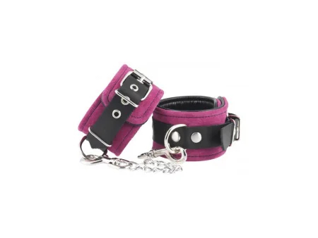 Esposas Cuero Pies Rosa Ajustable