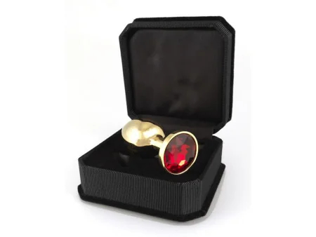 Plug Anal Acero Inoxidable Dorado Rojo