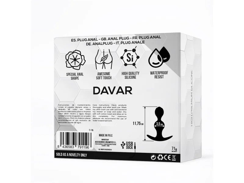 Davar Plug Anal Silicona