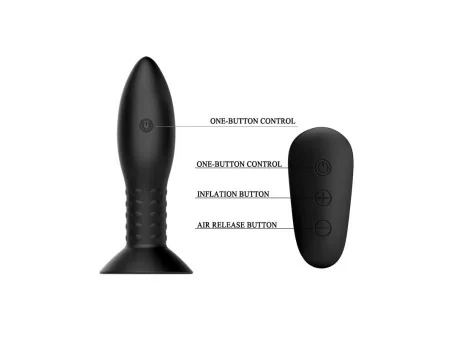 Plug Anal Inflable con Vibracion y Rotacion