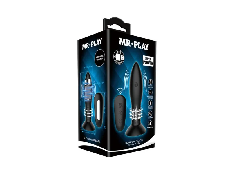 Plug Anal Inflable con Vibracion y Rotacion