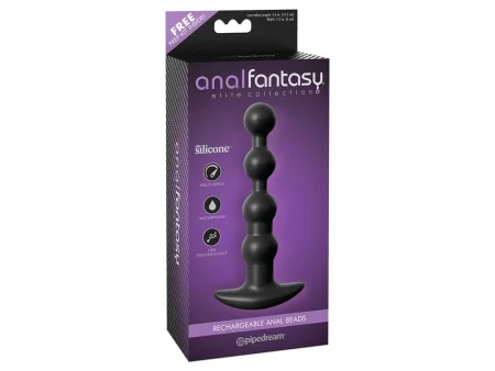 Cadena Anal con Vibracion Negro