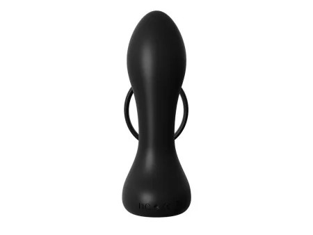 Anillo y Plug Anal con Vibracion Negro
