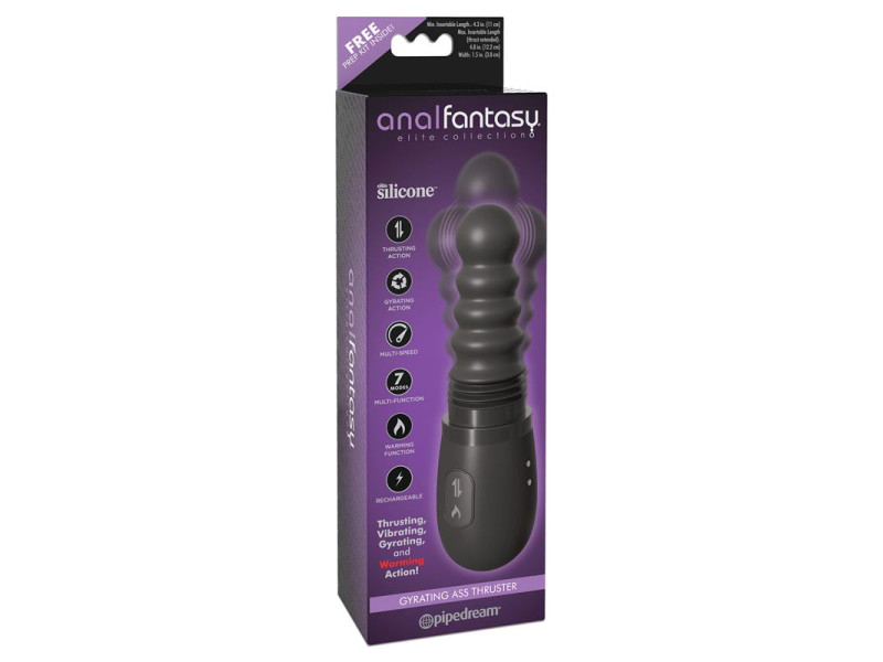 Estimulador Anal con Vibracion Rotacion y Up and Down