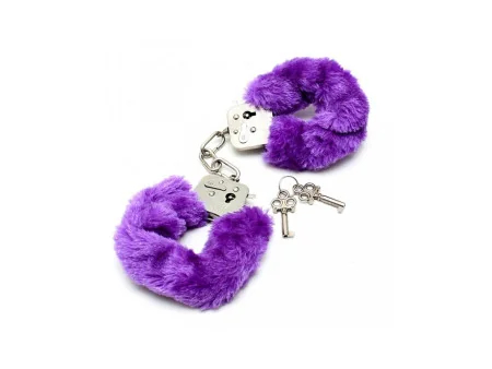 Esposas Metalicas con Pelo Morado
