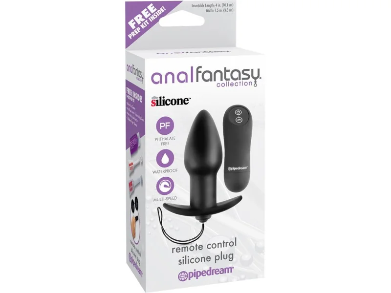 Plug Anal con Vibracion Negro