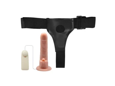 Baile Arnes con Dildo y Control Remoto 18 cm