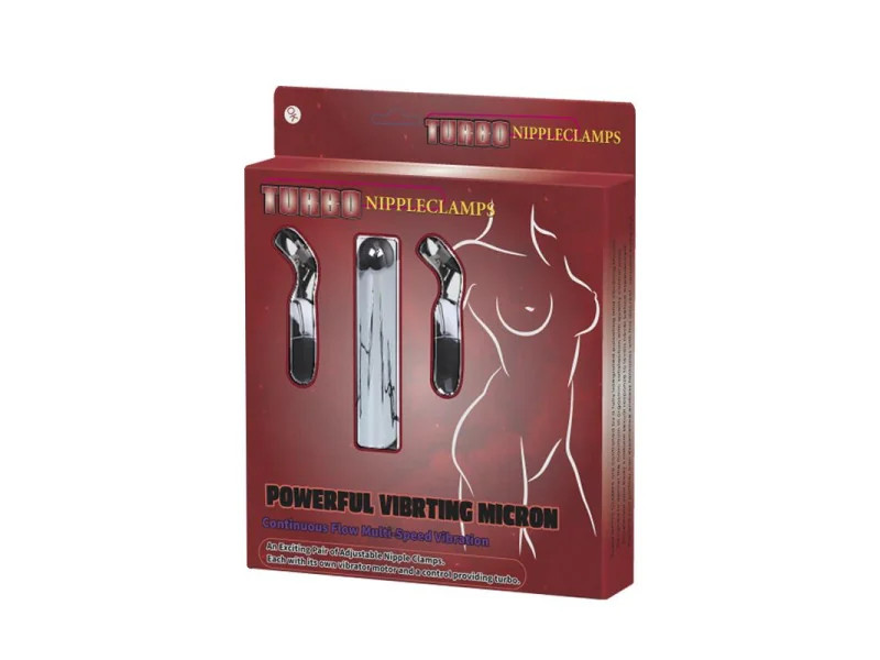 Baile Set Bala Vibrador y Pinzas para Pezones con Vibracion Turbo